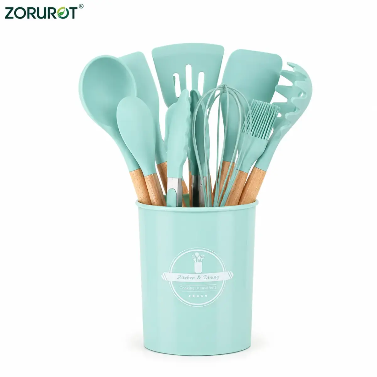 12 Pcs Silicone Spoon Utensil Set