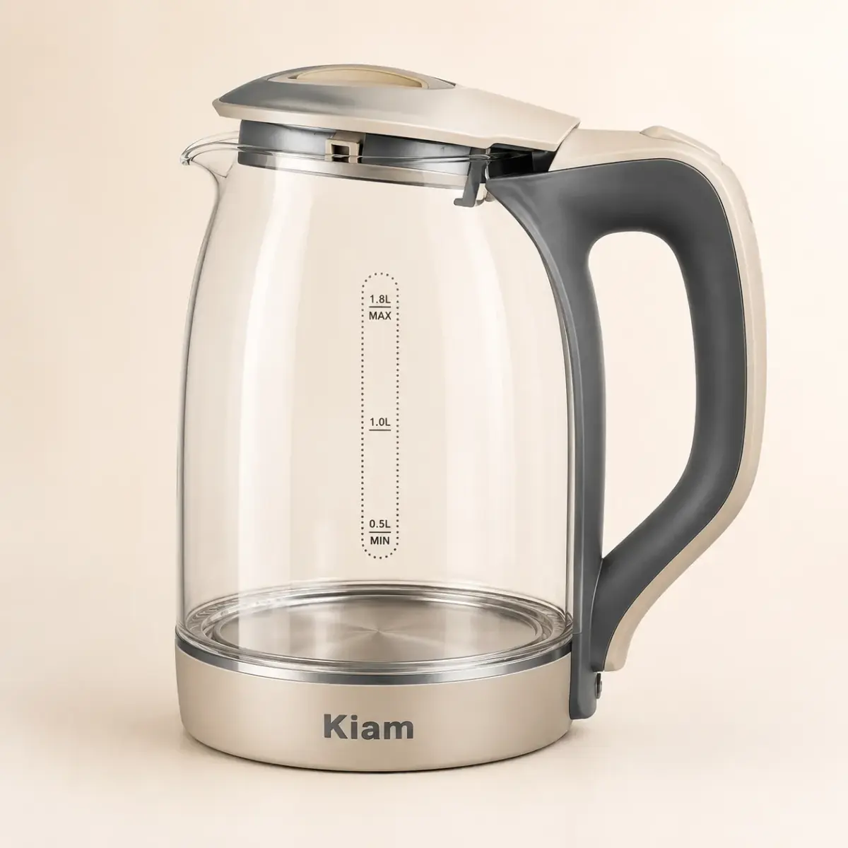1.8L Kiam Electric Glass Kettle
